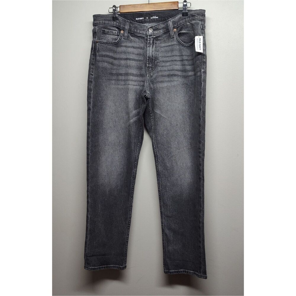 Old Navy Women's Gray Boyfriend Jeans - Washed Charcoal